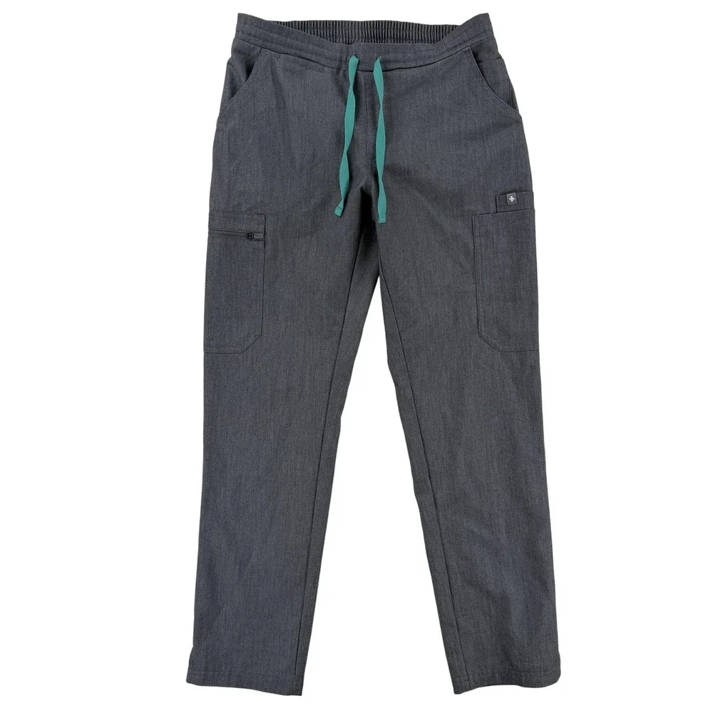 FIGS Technical Collection Pants‎ Womens XS Gray Cargo Scrub Twill Stretch